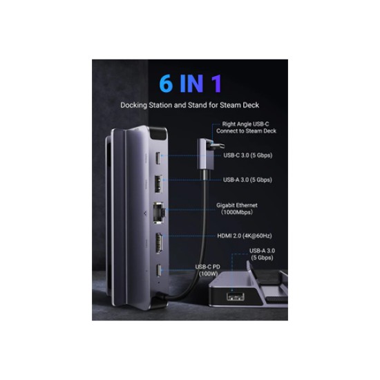 UGREEN 6 IN 1 STEAM DECK DOCKING STATION CM666(15388) UGREEN 6 IN 1 STEAM DECK DOCKING STATION CM666(15388)