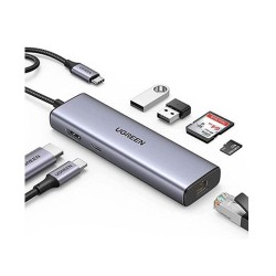 UGREEN 7 IN 1 MULTIFUNCTION USB C HUB CM512(90568)