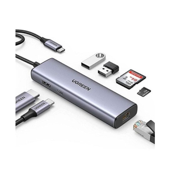 UGREEN 7 IN 1 MULTIFUNCTION USB C HUB CM512(90568)