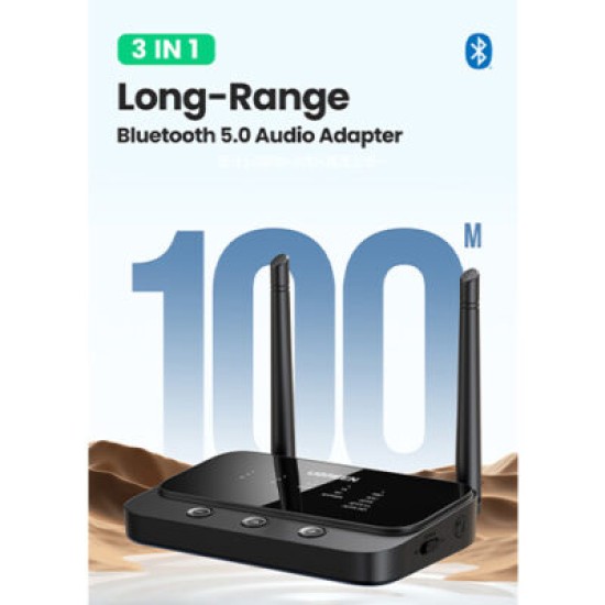  UGREEN CM433 3 IN 1 BLUETOOTH 5.0 TRANSMITTER RECEIVER (20140)