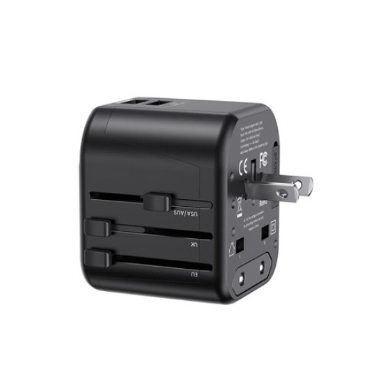 USAMS 12W DUAL USB UNIVERSEL TRAVEL ADAPTER (T55) USAMS 12W DUAL USB UNIVERSEL TRAVEL ADAPTER (T55)