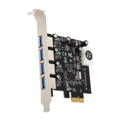 4 Port USB 3.0 HUB to PCI-e PCI Express Card Adapter Speed Rate up to 5Gbps 4 Port USB 3.0 HUB to PCI-e PCI Express Card Adapter Speed Rate up to 5Gbps
