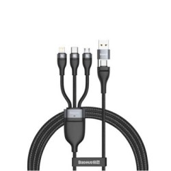 Baseus Flash Series Two-for- Three Data Cable 100w (Ca2t3-g1)