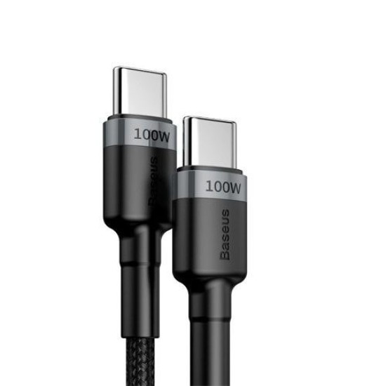 BASEUS CAFULE PD 2.0 100W TYPE-C TO TYPE-C CABLE 2M (CATKLF-ALG1) BASEUS CAFULE PD 2.0 100W TYPE-C TO TYPE-C CABLE 2M (CATKLF-ALG1)