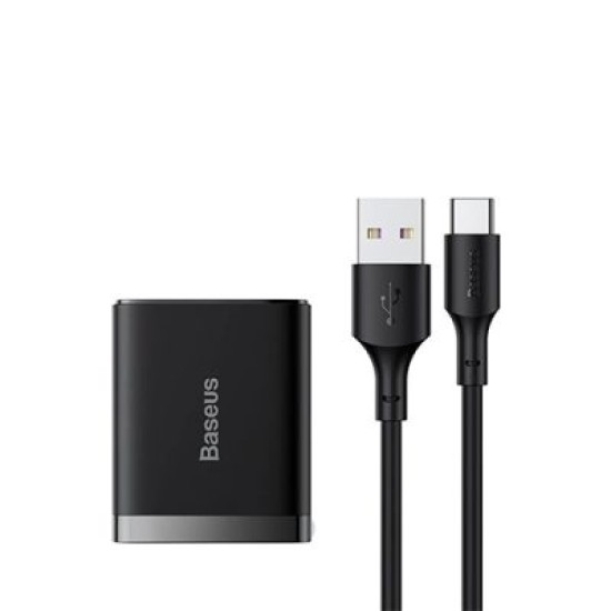 Baseus 40W Fast Charging Adapter With 5A USB to USB-C Cable (CCCJ40С) Baseus 40W Fast Charging Adapter With 5A USB to USB-C Cable (CCCJ40С)