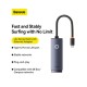 BASEUS LITE SERIES 1000MBPS ETHERNET ADAPTER USB-C / TYPE-C TO RJ45 LAN PORT (GREY) BASEUS LITE SERIES 1000MBPS ETHERNET ADAPTER USB-C / TYPE-C TO RJ45 LAN PORT (GREY)