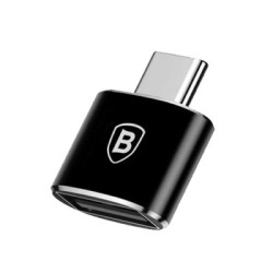 BASEUS MINI USB FEMALE TO TYPE-C MALE OTG ADAPTER CONVERTER