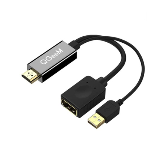 QGEEM HDMI TO DISPLAYPORT CONVERTER WITH USB POWER QGEEM HDMI TO DISPLAYPORT CONVERTER WITH USB POWER