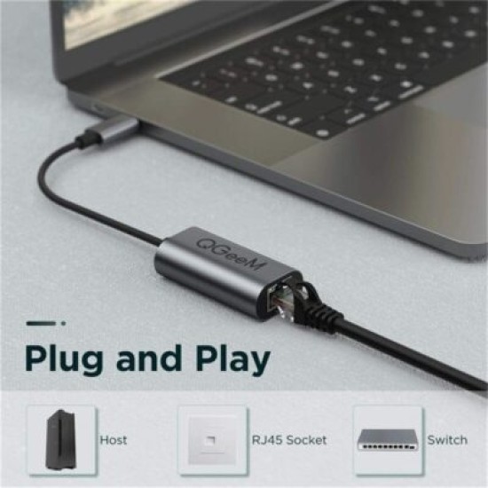 QGeeM UA05-A USB 3.0 to Ethernet Adapter Cable