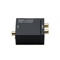 Digital to Analog Audio Converter Toslink & Coaxial IN RCA Out