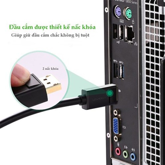 UGREEN DP102 DISPLAYPORT 1.5M MALE TO MALE CABLE (10245) UGREEN DP102 DISPLAYPORT 1.5M MALE TO MALE CABLE (10245)