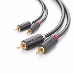 UGREEN 2RCA MALE TO 2RCA MALE STEREO AUDIO VIDEO CABLE 2M (10518) UGREEN 2RCA MALE TO 2RCA MALE STEREO AUDIO VIDEO CABLE 2M (10518)