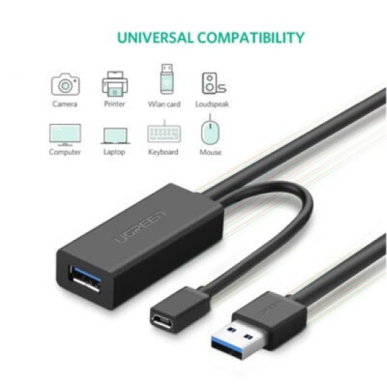 UGREEN USB 3.0 EXTENTION CABLE 5M (20826)