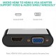 UGREEN MICRO HDMI MALE TO HDMI & VGA FEMALE CONVERTER (30355)