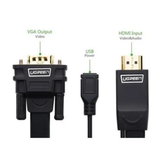 UGREEN HDMI TO VGA CABLE 1.5M (30449)