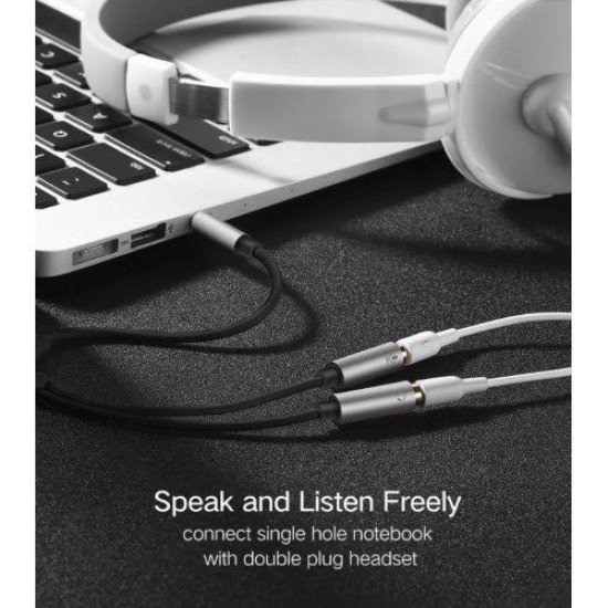 UGREEN 3.5MM MALE TO DUAL 3.5MM FEMALE HEADPHONE SPLITTER (30619) UGREEN 3.5MM MALE TO DUAL 3.5MM FEMALE HEADPHONE SPLITTER (30619)