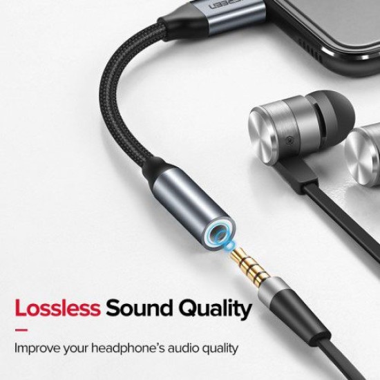 UGREEN TYPE-C TO 3.5MM FEMALE CABLE 10CM (30632) UGREEN TYPE-C TO 3.5MM FEMALE CABLE 10CM (30632)