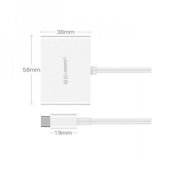 UGREEN TYPE C TO HDMI+VGA CONVERTER (30843) UGREEN TYPE C TO HDMI+VGA CONVERTER (30843)