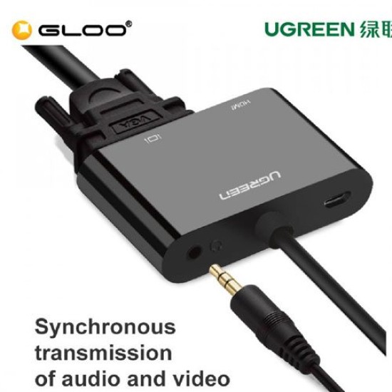 UGREEN HDMI TO VGA+HDMI CONVERTER (40744)