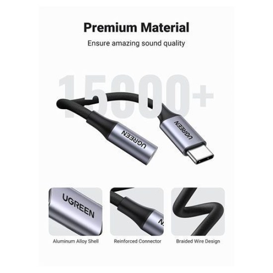 UGREEN USB TYPE-C TO 3.5MM AUDIO ADAPTER (80154) UGREEN USB TYPE-C TO 3.5MM AUDIO ADAPTER (80154)