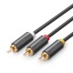 UGREEN 3RCA MALE TO MALE CABLE 1.5M (10524)