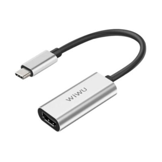 WIWU ALPHA USB C TO HDMI ADAPTER GRAY WIWU ALPHA USB C TO HDMI ADAPTER GRAY
