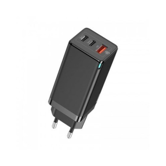 Baseus Gan Quick 2 Pin Travel Charger 65W EU Black