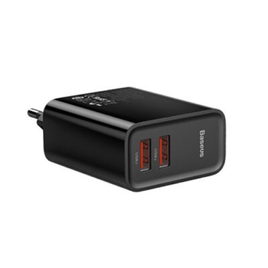 Baseus CCFS-E01 Speed Dual USB 30W Quick Charger Baseus CCFS-E01 Speed Dual USB 30W Quick Charger