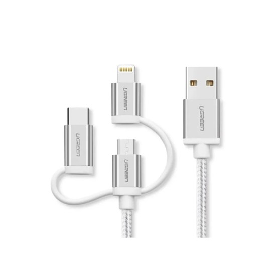 UGREEN 3-IN-1 CHARGING DATA CABLE 1.5M(50203) UGREEN 3-IN-1 CHARGING DATA CABLE 1.5M(50203)