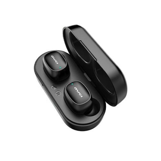 Awei T16 TWS Dual Ear Bluetooth Sports Earbuds With Charging Doc