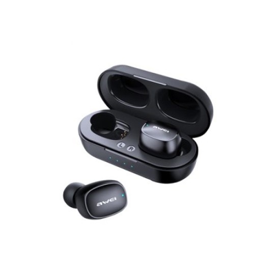 Awei T13 Touch TWS Dual Ear Bluetooth Earbuds With Charging Doc Awei T13 Touch TWS Dual Ear Bluetooth Earbuds With Charging Doc