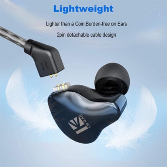 KBEAR KS1 Crystal Sound Stereo Earphones