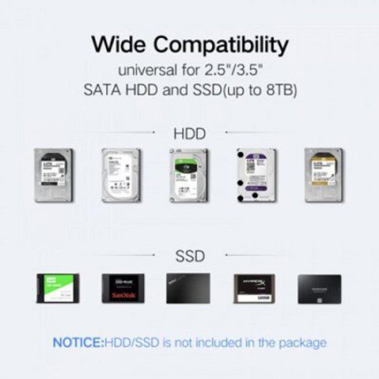 UGREEN USB 3.0 3.5 INCH HARD DISK ENCLOSURE (30849)