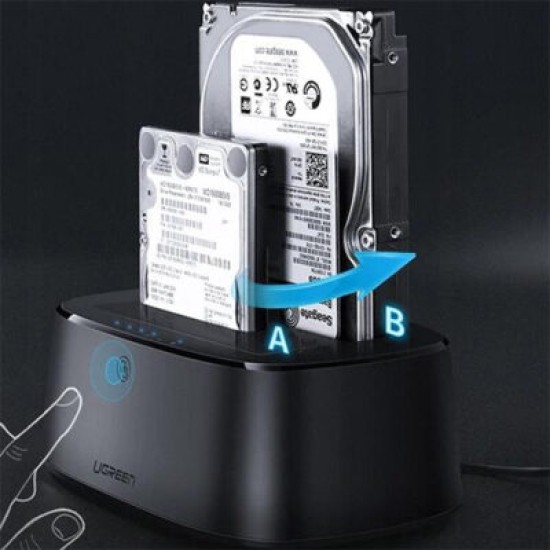 UGREEN USB 3.0 TO DUAL BAY HARD DRIVE DOCK (50742)