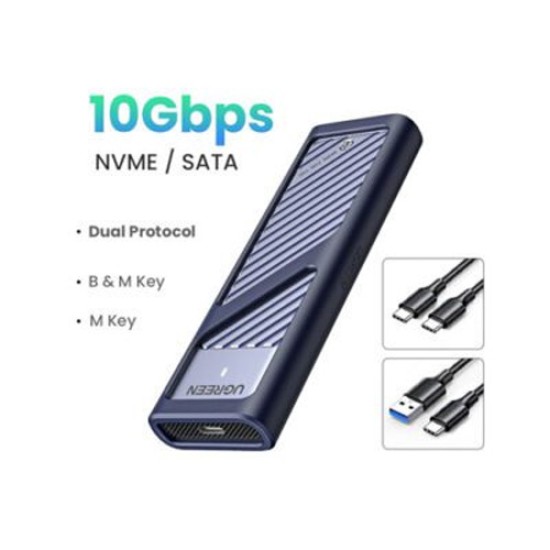 UGREEN CM559 M.2 SATA/NVME HARD DRIVE ENCLOSURE (90408)