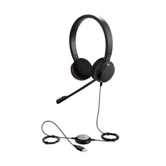 Jabra Evolve 20 DUO USB Black Headphone