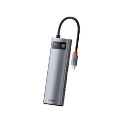 Baseus Metal Gleam Series 8-in-1 Multifunctional Type C HUB Docking Station CAHUB-CV0G