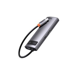 Baseus Metal Gleam Series 6-in-1 Multifunctional Type-C HUB Docking Station CAHUB-CW0G