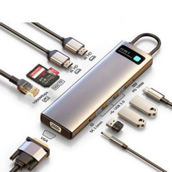 Baseus Metal Gleam Series 11-in-1 Multifunctional Type-C HUB CAHUB-CT0G