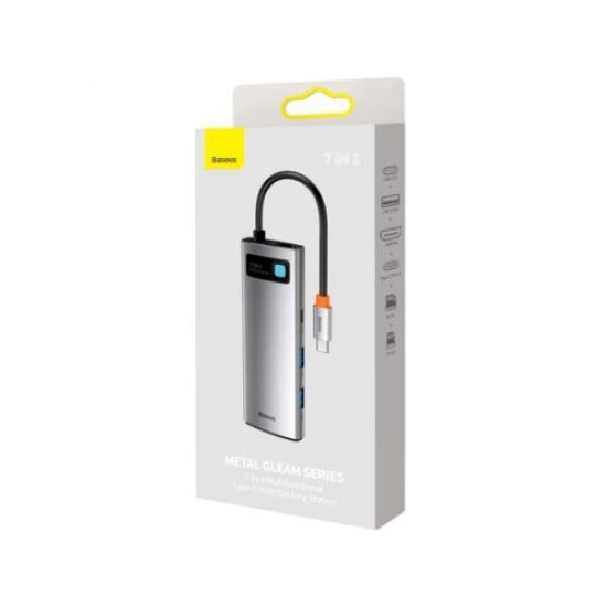 Baseus Metal Gleam Series 7-in-1 Multifunctional Type-C Hub WKWG020113 Baseus Metal Gleam Series 7-in-1 Multifunctional Type-C Hub WKWG020113