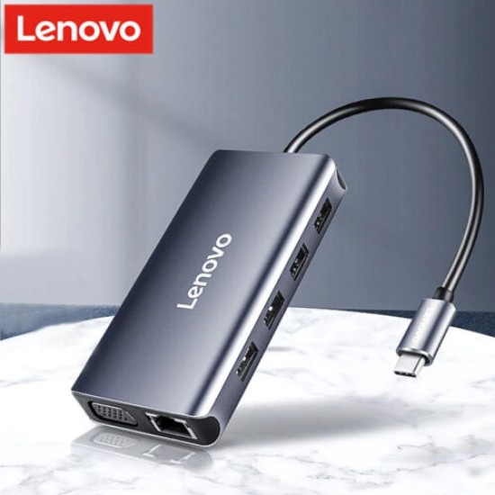 Lenovo LX0808 Multifunctional 8-in-1 Type-C Hub Docking Station Lenovo LX0808 Multifunctional 8-in-1 Type-C Hub Docking Station