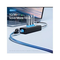 ORICO TYPE C TO 3 PORT USB HUB+LAN (PW3UR-C3)