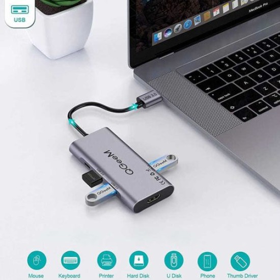 QGEEM USB A DOCKING STATION (QG-UH07-A)