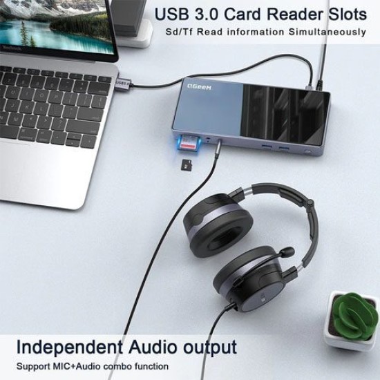 QGEEM 15-IN-1 USB 3.0 DOCKING STATION-5K QGEEM 15-IN-1 USB 3.0 DOCKING STATION-5K