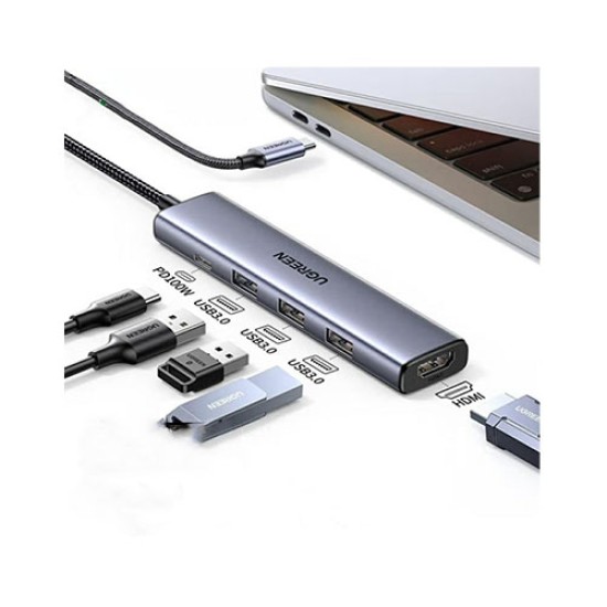 UGREEN 5 IN 1 USB C DOCKING STATION(15596)