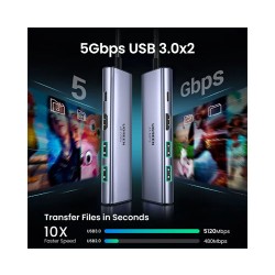 UGREEN USB-C 5 IN 1 MULTIFUNCTION HUB CM511(15597)