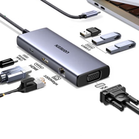  UGREEN 7 IN 1 USB C DOCKING STATION (15599)