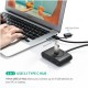 UGREEN 25CM BLACK USB 3.0 HUB (50263)