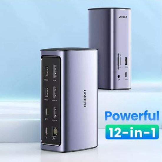 UGREEN USB C MULTIFUNCTION DISPLAYLINK DOCKING STATION PRO CM555 (90325)