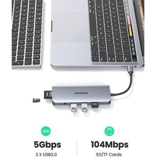 UGREEN 10-IN-1 USB-C MULTFUNCTION HUB CM179 (80133)